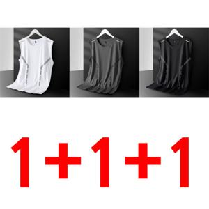 1+1+1 나시 남자 여름 민소매 티 남자 루즈핏스포츠 나시