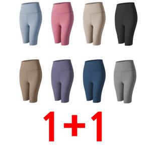 1+1 요가팬츠 5부 힙업 레깅스 반바지