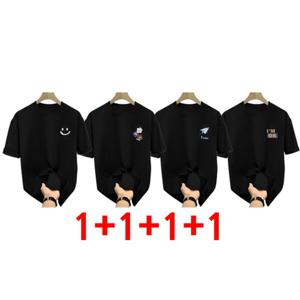 1+1+1+1 커플룩 반팔 남여공용 티셔츠 심플 여름 상의