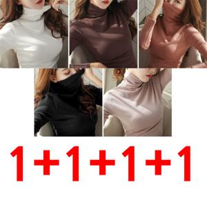 1+1+1+1  무지 춘추 신상 터틀넥 긴팔 슬림