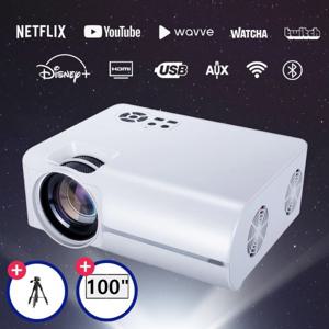 30초빔 르바타 E431s 웨이브 왓챠 netflix 유튜브 국내AS 삼각대 100인치스크린 매직리모컨증정