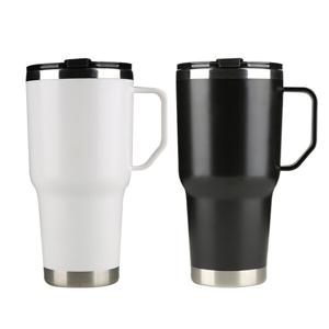 손잡이텀블러 스텐 보온 보냉 900ML 빨대뚜껑 머그형 대용량 텀블러