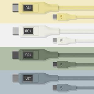 CPM LCD CtoC 케이블 100W 초고속 충전 PD C타입 데이터 고속 충전기
