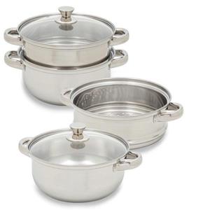 득템) 스테인레스 멀티 2단 찜솥 인덕션 찜솥 (28CM)