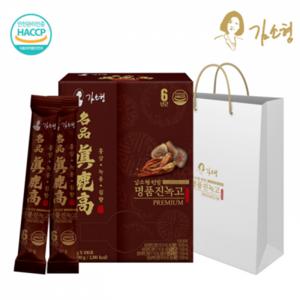 명품 진녹고 프리미엄 6년근 홍삼 녹용 침향 스틱 1박스(100포) + 전용 쇼핑백 증정