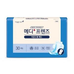 메디프렌즈 라운드형 240매 (30매x8팩) 속기저귀 성인 기저귀 라운드 패드