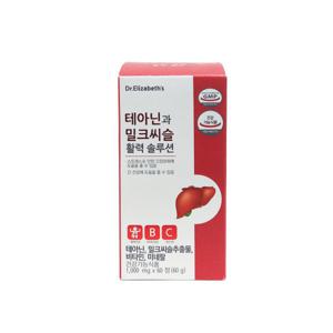 닥터엘리자베스 테아닌과 밀크씨슬 활력 솔루션 1000mg x 60정 x 2통 (120정)