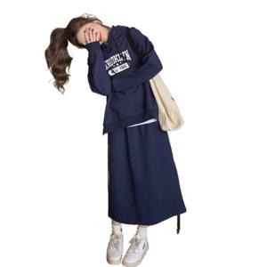 여성 빅사이즈후드티 세트 오버핏 맨투맨 스커트 투피스