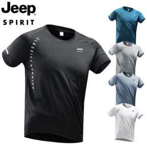 JEEP SPIRIT 여름 남자 반팔 드라이핏 기능성 쿨 반팔 티셔츠