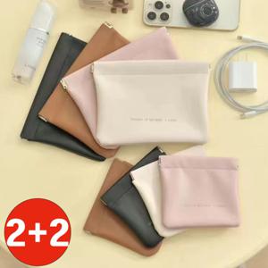 2+2 여성 가죽 미니 파우치 화장품 생리대 수납 가방 2+2 행사 중