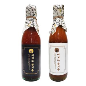 이거다 참기름 350ml + 들기름 350ml 세트