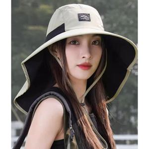 남녀공용 커버업 선쉐이드 자외선 차단 버킷 햇 야외 아웃도어 캠핑 등산 산책 모자  (2장이상추가할인)