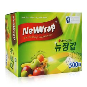 뉴랩 위생장갑 뉴장갑 500매 비닐장갑/크린장갑/일회용장갑
