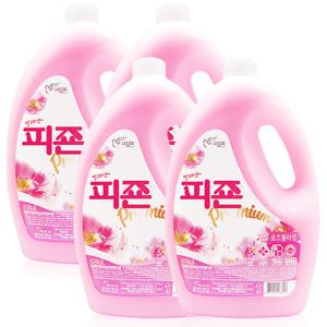 피죤 핑크 3100ml x 4개~섬유유연제 대용량 용기
