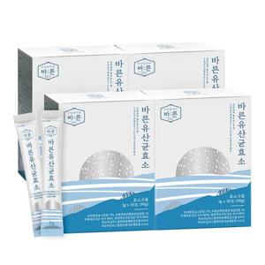 바른 유산균효소 4박스x30포 곡물효소 발효효소 유