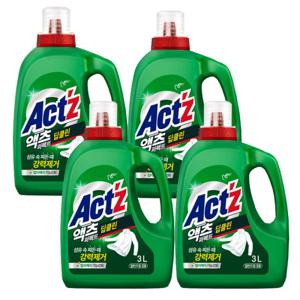 액츠 퍼펙트 액체세제 딥클린 3L X 4개  -T.G