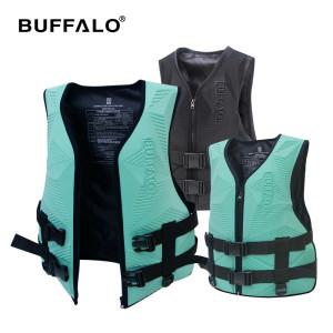 BUFFALO 라이트 구명조끼 1P 민트 블랙 성인 어린이구명조끼 부력보조복 튜브 물놀이용품 보트 래쉬가드