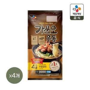 CJ 가쓰오 우동 4인분(933.2g) x4개