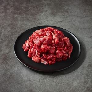 냉장 한우 1+등급 국거리 300g 소고기 국거리 육우 국거리용 산소포장 생산지 직배송