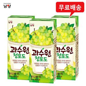 남양 과수원 청포도190mlx48팩/과일주스/멸균음료/무