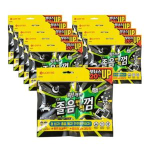롯데제과 졸음번쩍껌 졸음 깨는 껌 트윈 리필 105g x 10개