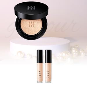 헤라 블랙 쿠션 본품 15g 23C1 핑크베이지+헤라 크리미 커버 컨실러 미니 2.4g 바닐라 2개 구성 세트