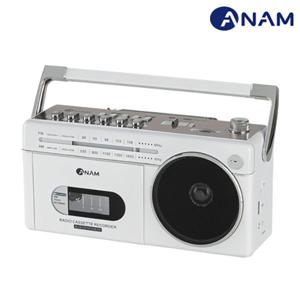 PA-720BT 휴대용 카세트 라디오 블루투스 레트로 감성 테이프 USB 플레이어 화이트