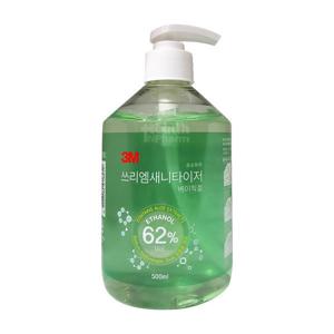 3M 새니타이저 손소독제(베이직겔) 500ml 1병/3M손소독/손세정/에탄올/쓰리엠
