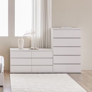 파로마 레이어 광폭 5단 서랍장 400/800/1200 심플 수납장/핸드리스 수납장