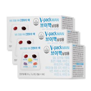 안국약품 브이팩 V-PACK 남성용 영양제 30포X3박스 (3개월분)