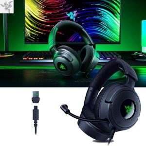 레이저 Razer 크라켄 V4 X 유선 게이밍 헤드셋 경량화 헤드폰 KRAKEN V4 X 버전 RGB램프 7.1서라운드