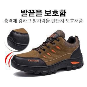 미끄럼 방지 남성 트레킹화 소가죽 어퍼 남성 트레킹화 방수 경량 등산화