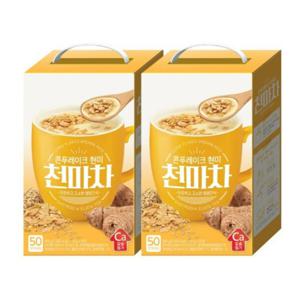 100T(50Tx2개) 담터콘푸레이크 현미 천마차 현미천마차 콘후레이크 담터천마차 현미콘푸레이크 학교간식