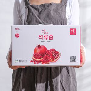 진한맛이 느껴지는 100% 참조은 석류즙 100ml x 60포 껍질과 씨를 통째로 추출하여 맛 UP 영양 UP