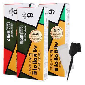 세븐에이트 새치 염색약 2개+1개더+염색도구 (갈색6호) / 빅스 초특가 행사