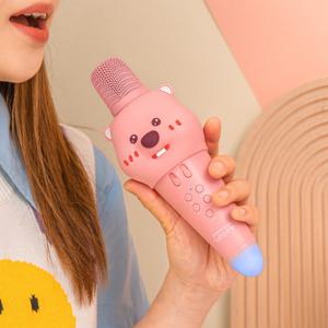 잔망루피 휴대용 블루투스 무선 노래방 마이크