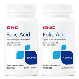 (해외) GNC 엽산 400mcg 100정 2개