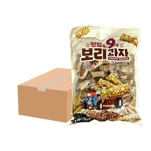 한입쏙 9곡 보리과자 400g 6개 1박스 길쭉이 절반 사이즈  미니 길쭉이 (396입)