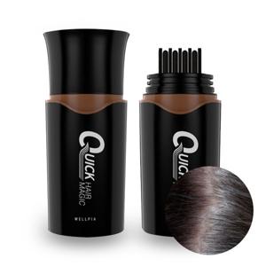 웰피아 퀵헤어매직 간편 뿌리 새치커버 새치붓 염색약 8.5ml 3개 흑갈색