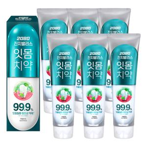2080 치약 진지발리스 허벌민트 120g 6개
