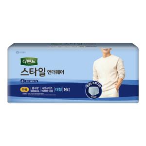 디펜드 남성 스타일 언더웨어 파워 대형16P