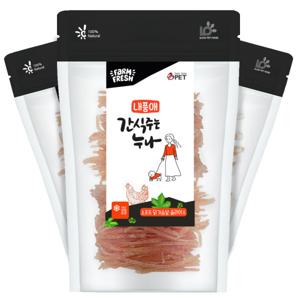 내품애 간식주는 누나 닭가슴살 슬라이스 180g x3개