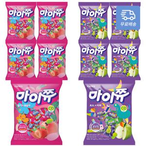 마이쮸 284g 딸기복숭아5봉+포도사과5봉 총10봉