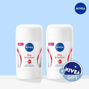 니베아 데오드란트 스틱 드라이 앤 콤포트 50ml X 2 (니베아 비치볼 증정)