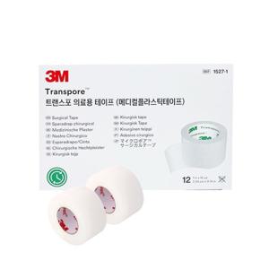 3M 쓰리엠 의료용 테이프 트랜스포 1527-1 2.5cmX9.1m 1팩 12롤