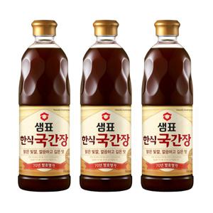 샘표 한식 국간장 860ml 3개