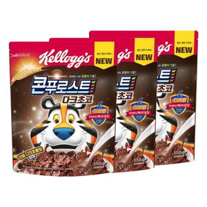 시리얼 콘푸로스트 다크초코 550g x 3개