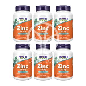 (오플닷컴) 6개 아연 징크 50 mg 250 타블렛 ZINC 비건 Now Foods 빠른직구