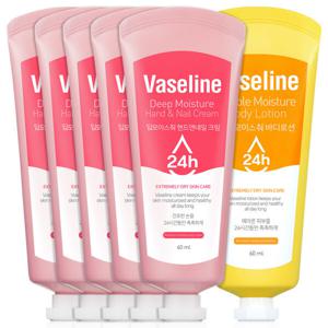 바세린 핸드크림 선물세트 답례품 60ml 5개 + 바디로션 60ml / 빅스 특별기획