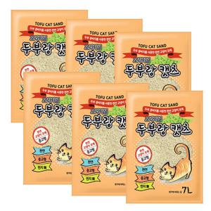 두부랑캣츠 오리지날 7L x6개 고양이 두부모래